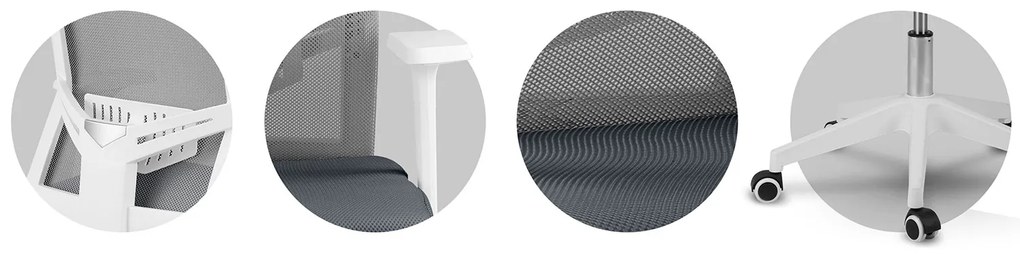 Kancelárska stolička Sofotel Rotar Micro-Mesh 240100 - tmavosivá