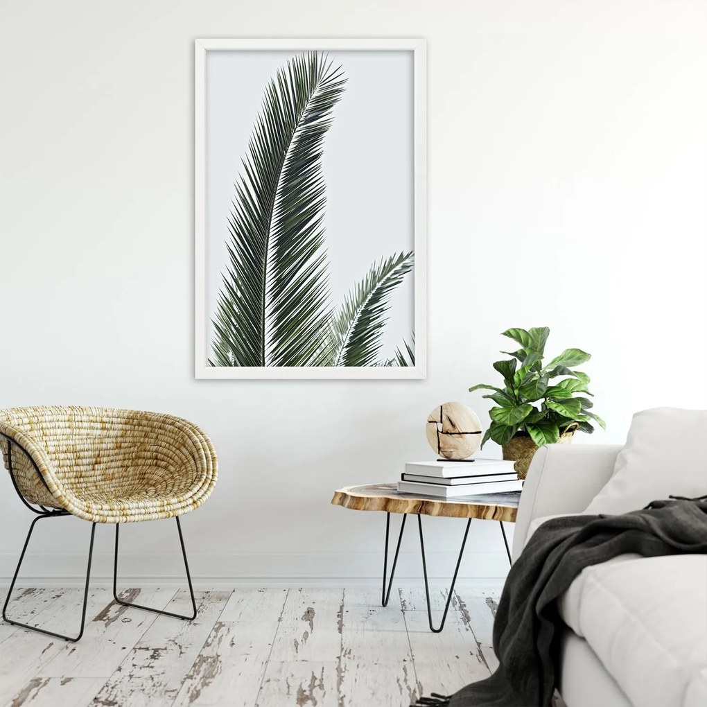 Gario Plagát Detailný záber na palmové listy Farba rámu: Bez rámu, Rozmery: 40 x 60 cm