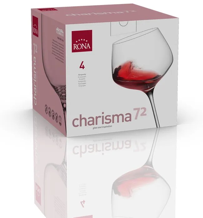 RONA 4x Poháre na víno CHARISMA 720ml