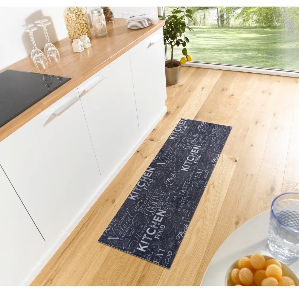 Čierny koberec behúň 50x150 cm Wild Kitchen Board – Hanse Home