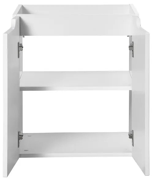 Závěsná skříňka pod umyvadlo Nova White II s deskou 50 cm bílá/dub evoke