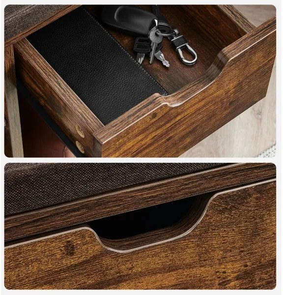 Botník VOREN hnedá/čierna