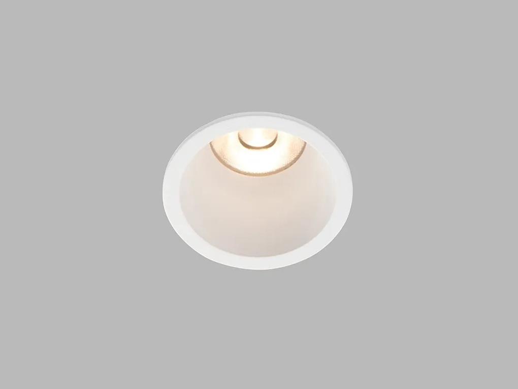 LED2 Zápustné bodové LED osvetlenie do kúpeľne RAY, 6W, teplá biela, okrúhle, biele, IP44