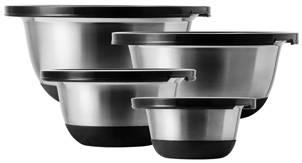 Set miešacích misiek s vekom 8 ks – Basic Kitchen - 593772