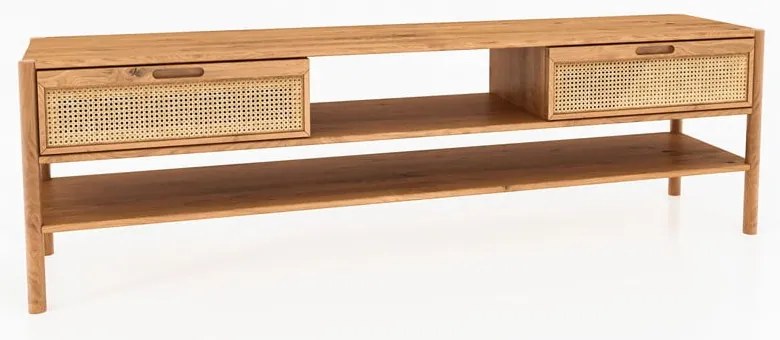 TV stolík z dubového dreva 204x64 cm Pola - The Beds