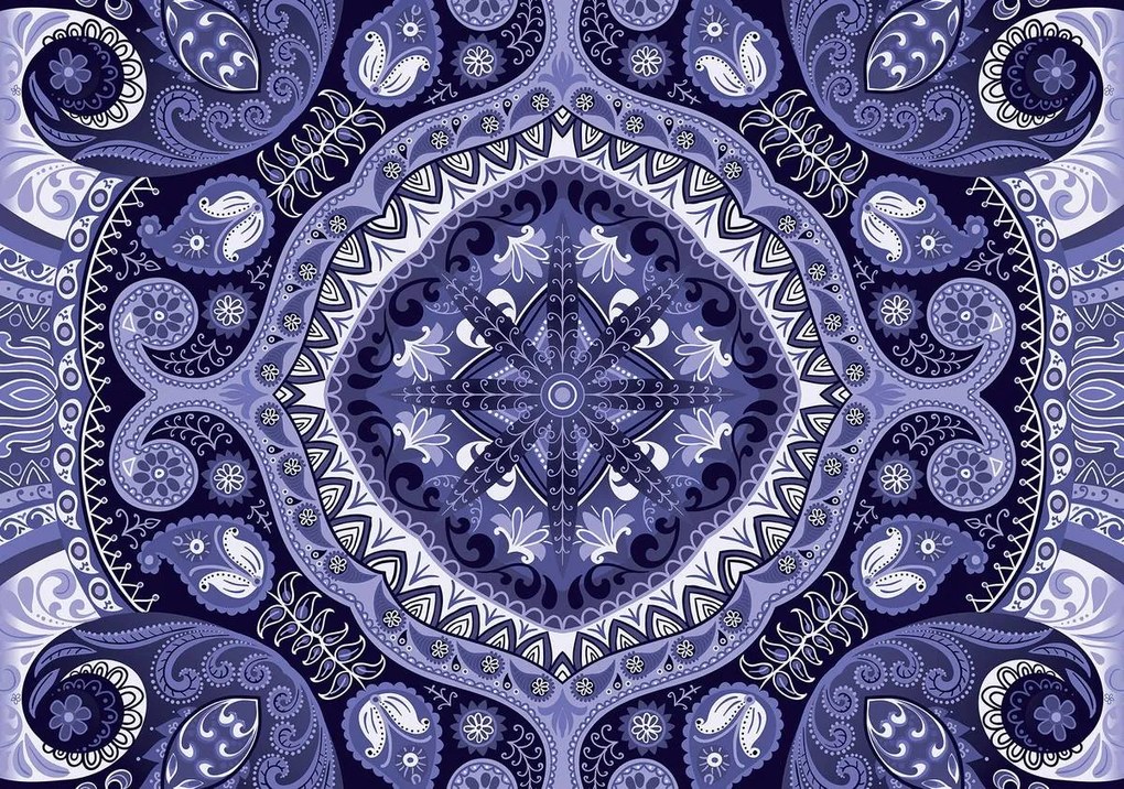 Fototapeta - Fialová mozaika (254x184 cm)