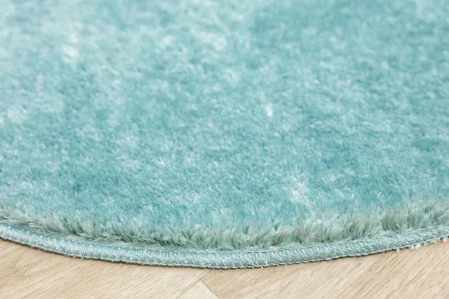 Kúpeľňový koberček Malmo tyrkysový, kruh