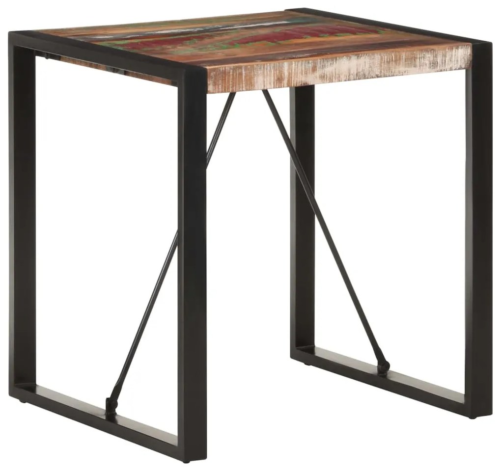 Jedálenský stôl 70x70x75 cm, recyklovaný masív