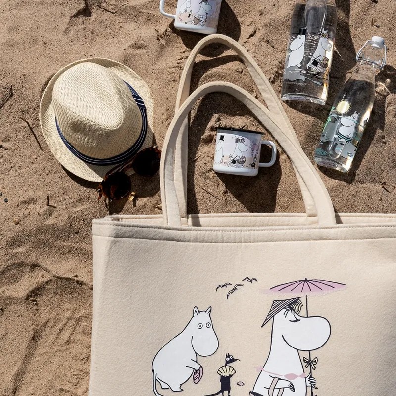 Sklenená fľaša Moomin Fun in the water 0,5l