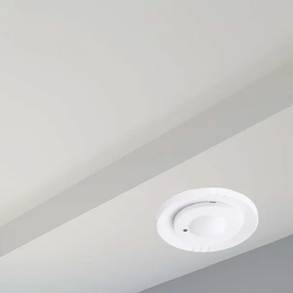 Zápustný senzor pohybu mikrovlnný 360° 230V biela