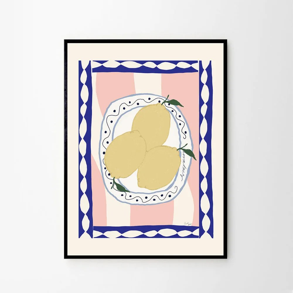 The Poster Club Plagát Wavy Table by Anna Mörner A4 (21x27cm)