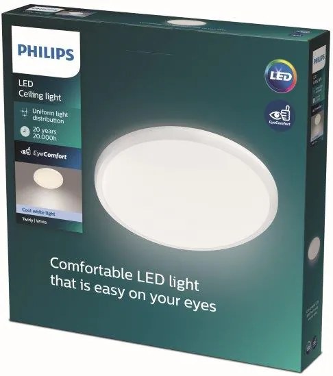 Philips Twirly LED stropné svietidlo 347mm 1x17W/1900lm 4000K biela