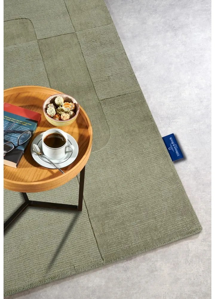 Zelený ručne tkaný vlnený koberec 190x280 cm Charlotte – Villeroy&amp;Boch