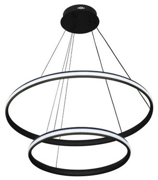 Stmievateľný LED luster s lankom LED/90W/230V 3000-6500K pr. 60 cm + diaľkové ovládanie