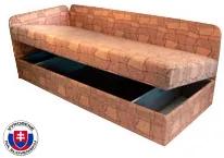 Jednolôžková posteľ (váľanda) 80 cm Eda 4/1 (s molitanovým matracom) (L). Vlastná spoľahlivá doprava až k Vám domov. 774105