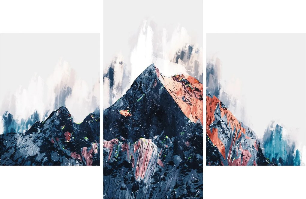 Obraz - Abstraktná hora (90x60 cm)