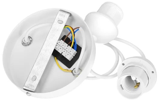 Závesný luster BOHO na lanku 2xE27/60W/230V juta/krémová