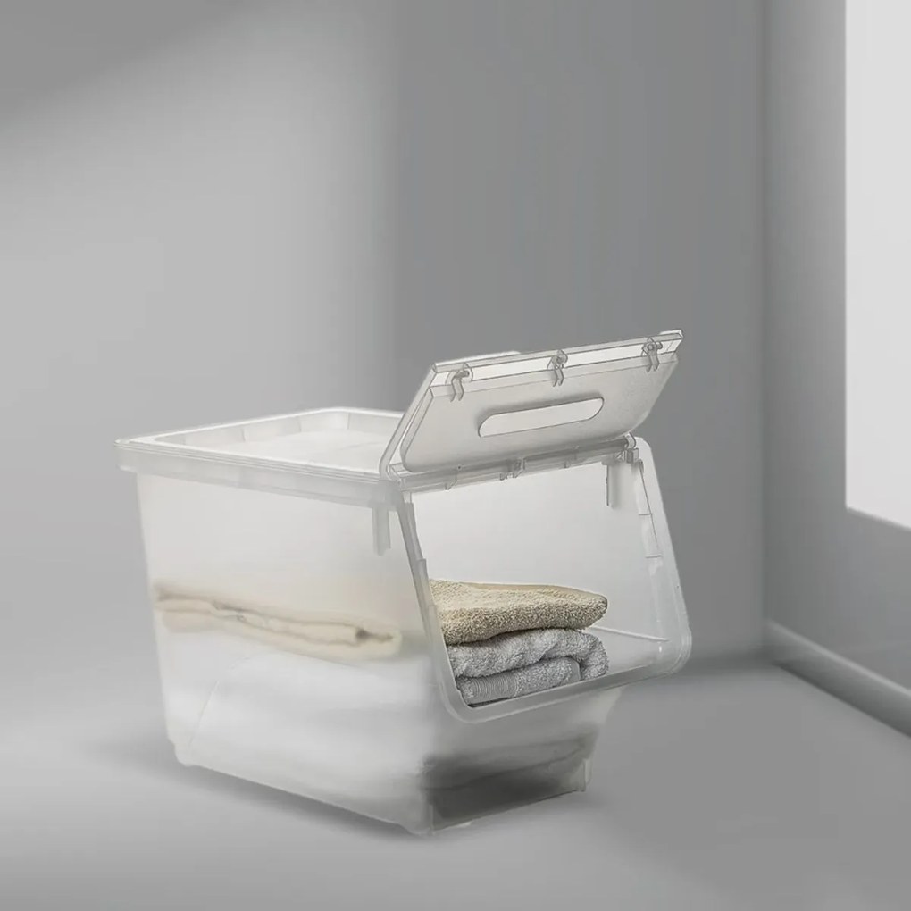 5Five® Úložný box ALL IN BOX s deleným vekom, 24l - 28,5 x 45,5 x 31 cm