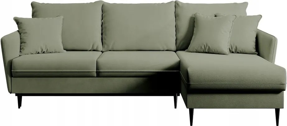 Rohová sedacia súprava Vivaldio L (olivová čierna)