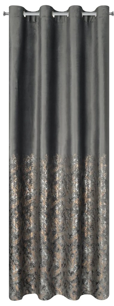 ZATEMŇOVACÍ ZÁVES NA KRÚŽKOCH TORI 140X250 CM VZOROVANÁ