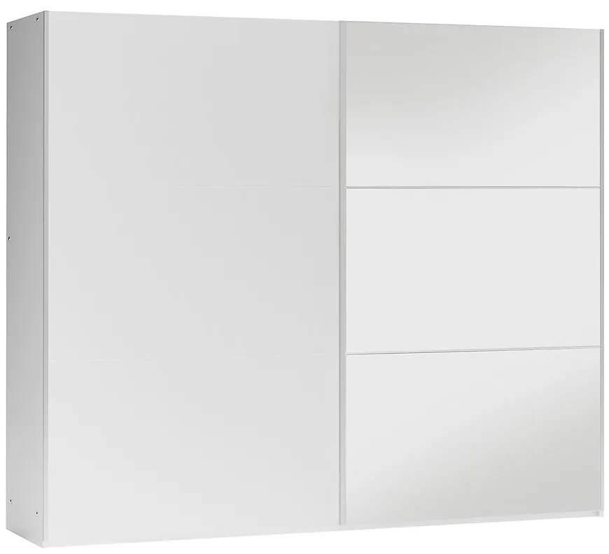 Skriňa Vigo 250 biela  / zrkadlo