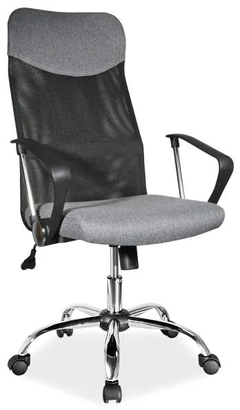 Signal Kancelárska stolička Q-025 šedý materiál