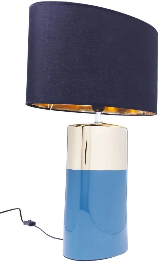 Modrá stolová lampa Kare Design Zelda, výška 63,5 cm