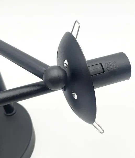 Brilagi - Prisadený luster MALIVA 3xE14/15W/230V čierna/dymová