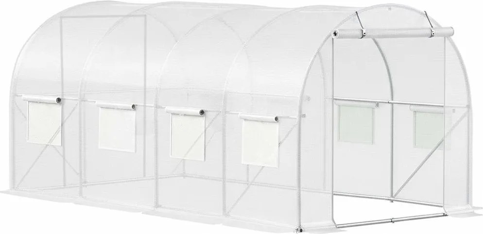 Springos Záhradný skleník / fóliovník 4 × 2,5 × 2 m GT0009 UV-4, 140 g/m²