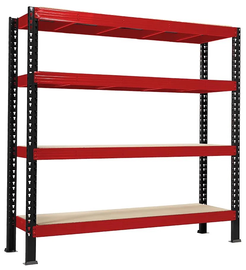 Trestles Nekonečný priemyselný regál 2000x2200x600, 4 police Farba: sivá