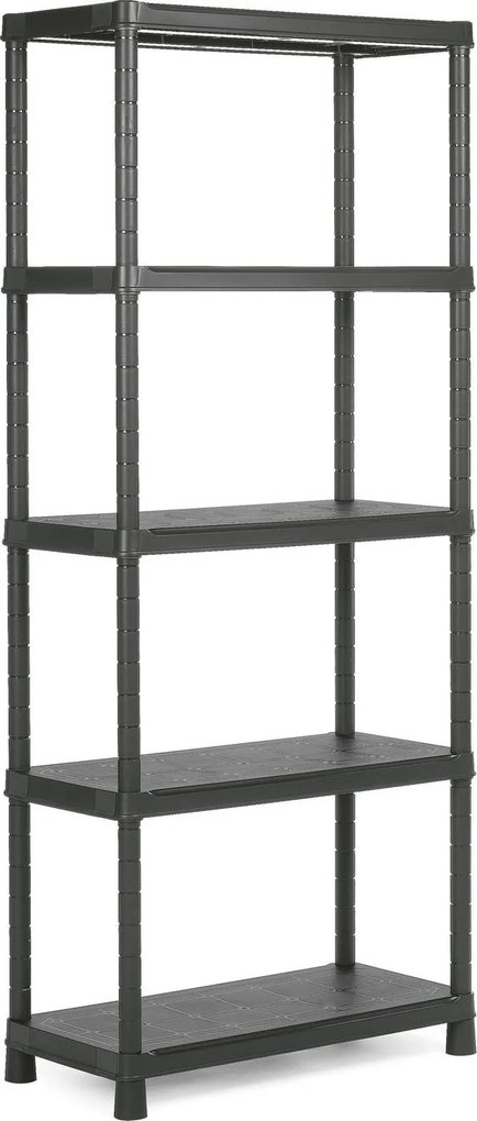 KIS-KETER Tribac 009504BK Regál Plus, 5 políc, šírka 80 cm