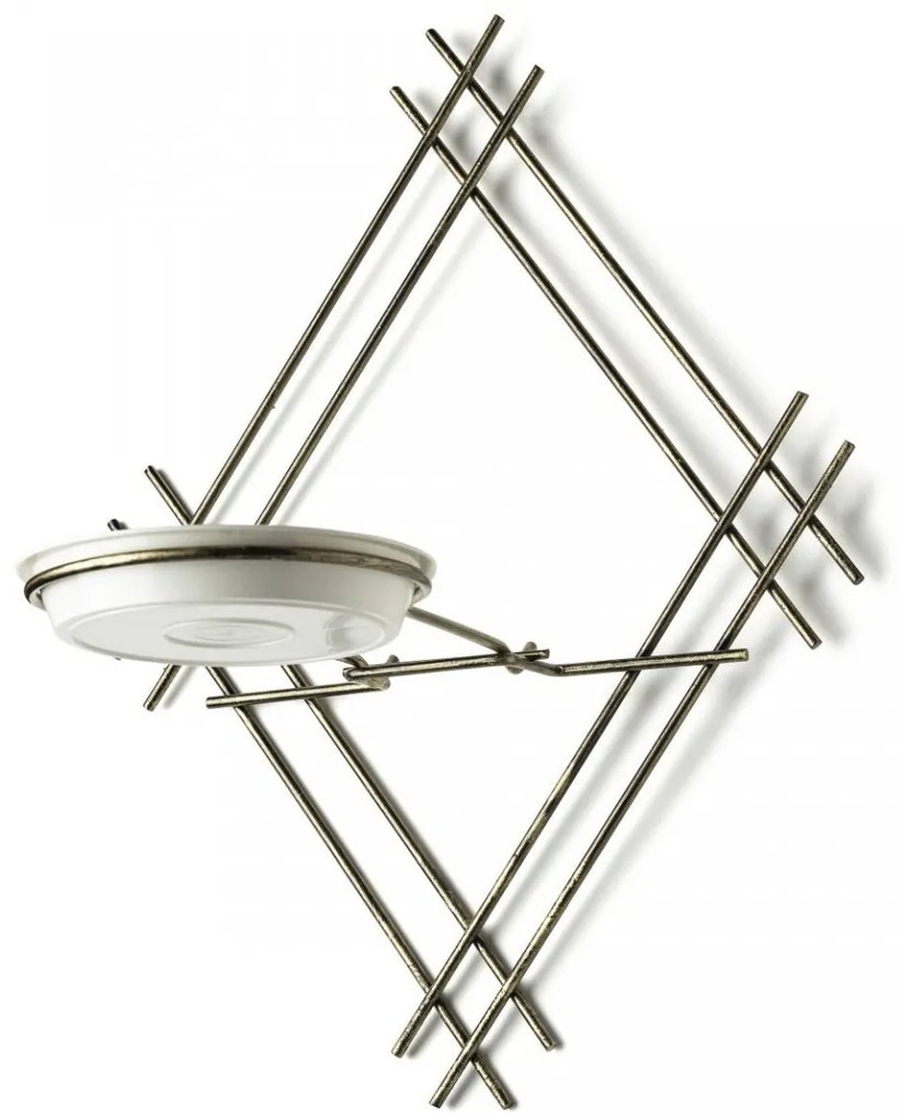 Nástenný kvetinový stojan LOFT 31 cm zlatý