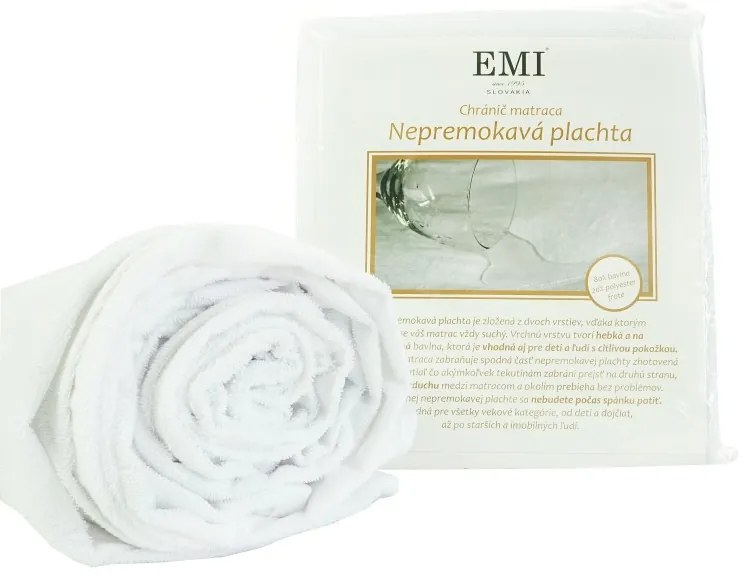 Nepremokavá plachta s gumičkou po rohoch EMI, Plachta 90x200