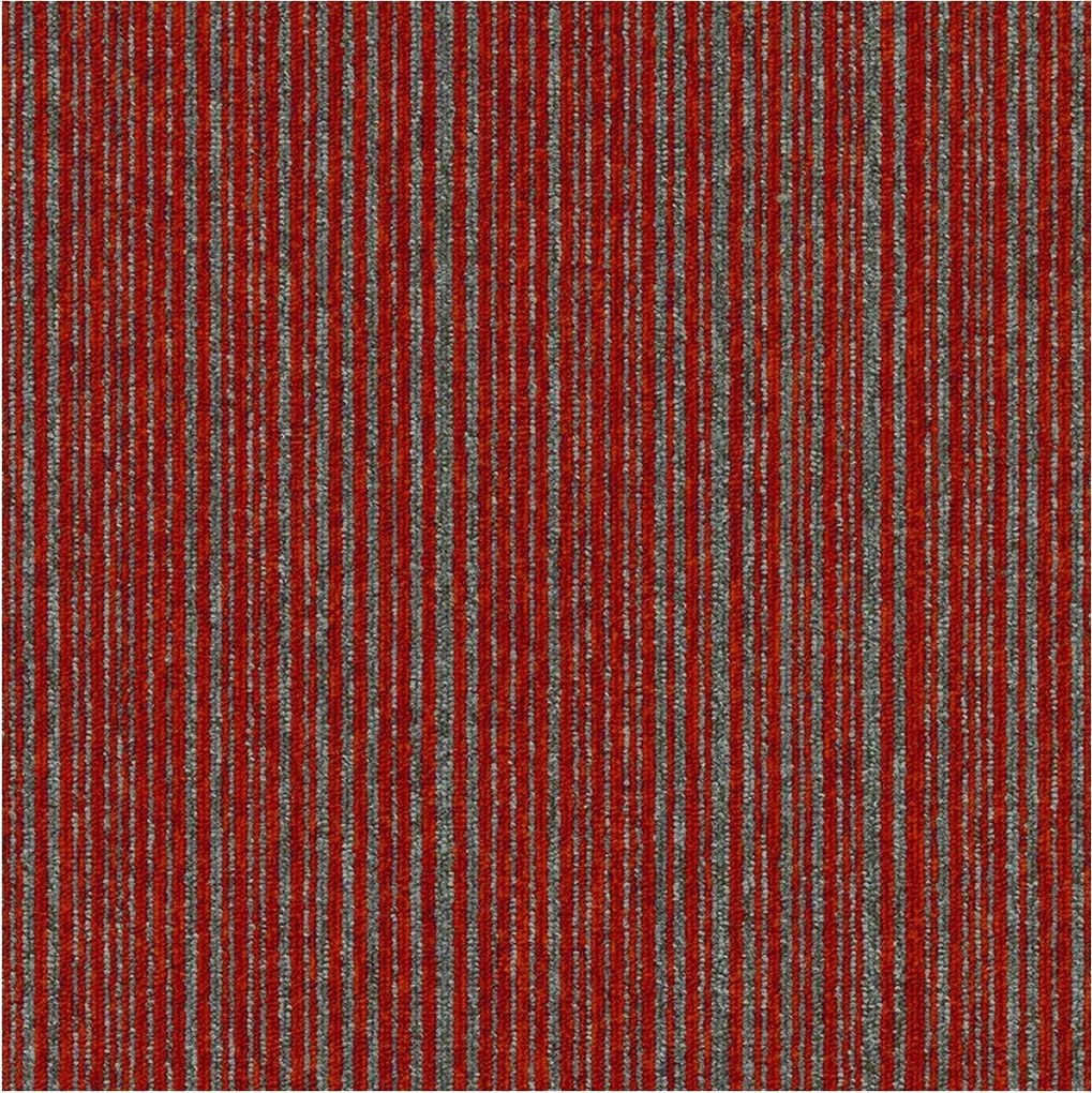 Tapibel, Kobercový štvorec Coral Lines 60380-50 červeno-šedý 50 x 50 cm, chodba / predsieň