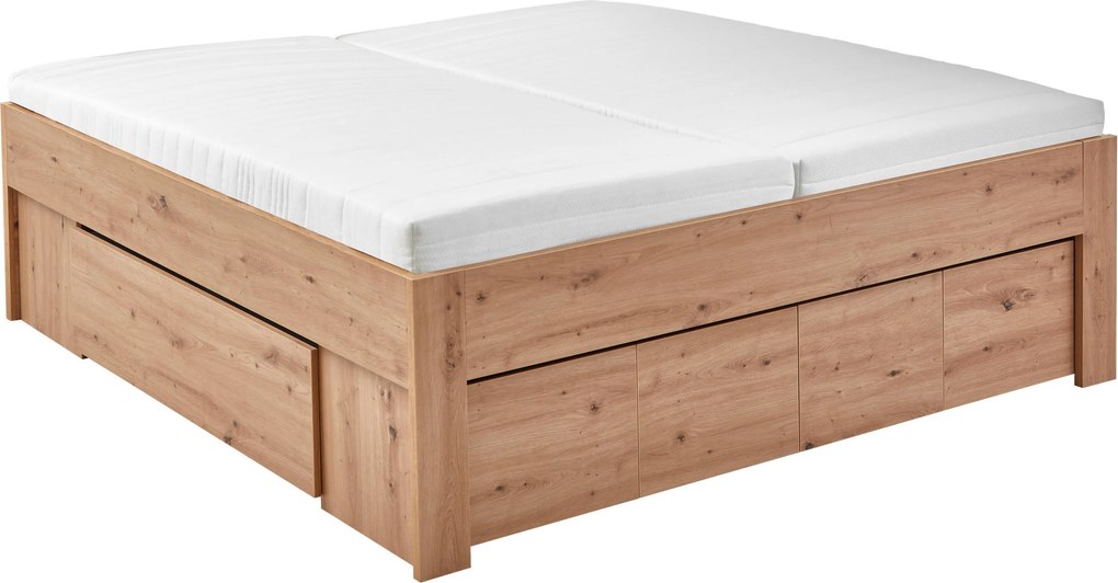 XXXLutz POSTEĽ S ÚLOŽNÝM PRIESTOROM, dub artisan Carryhome - Online Only spálne - 000423011009