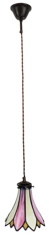 Závesná tiffany lampa PINK 15*115