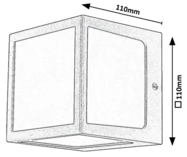 Rabalux 77042 - LED Vonkajšie nástenné svietidlo LED/10W/230V IP54 antracit