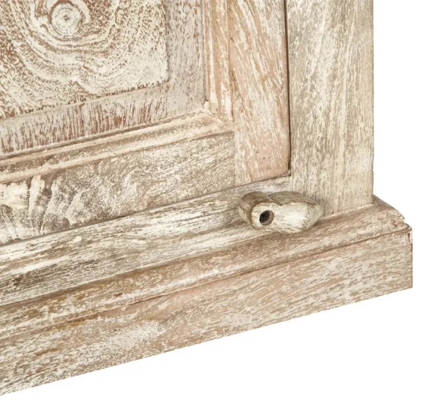 furniture-nabytek.cz - Masívna kúpeľňová nástenná skrinka Patina z mangového dreva, lakovaná, prírodná farba – 48×24×70 cm