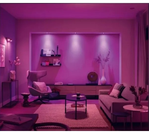 Philips - SADA 3x LED RGB Stmievateľné podhľadové svietidlo Hue 1xGU10/5,7W/230V