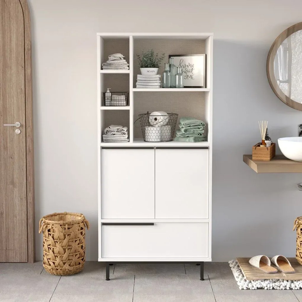 Kúpeľňová skrinka Houseland Dolabis biela
