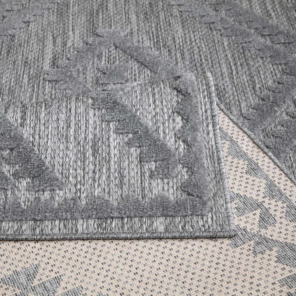 Dekorstudio Terasový koberec SANTORINI - 454 antracitový Rozmer koberca: 60x110cm