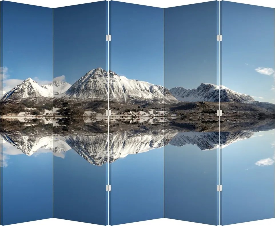 Paraván - Hory a ich odraz (210x170 cm)