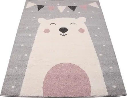 Koberec SKANDI KIDS A1098A sivý / krémový