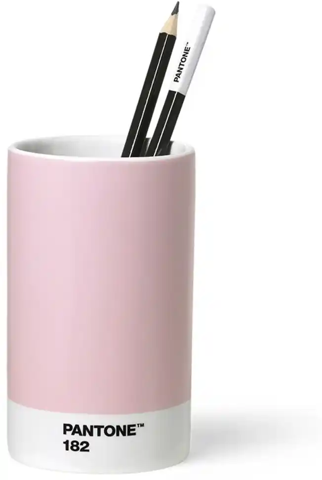 PANTONE Porcelánový stojan na ceruzky — Light Pink 182 Ø 7 × 11,5 cm | BIANO