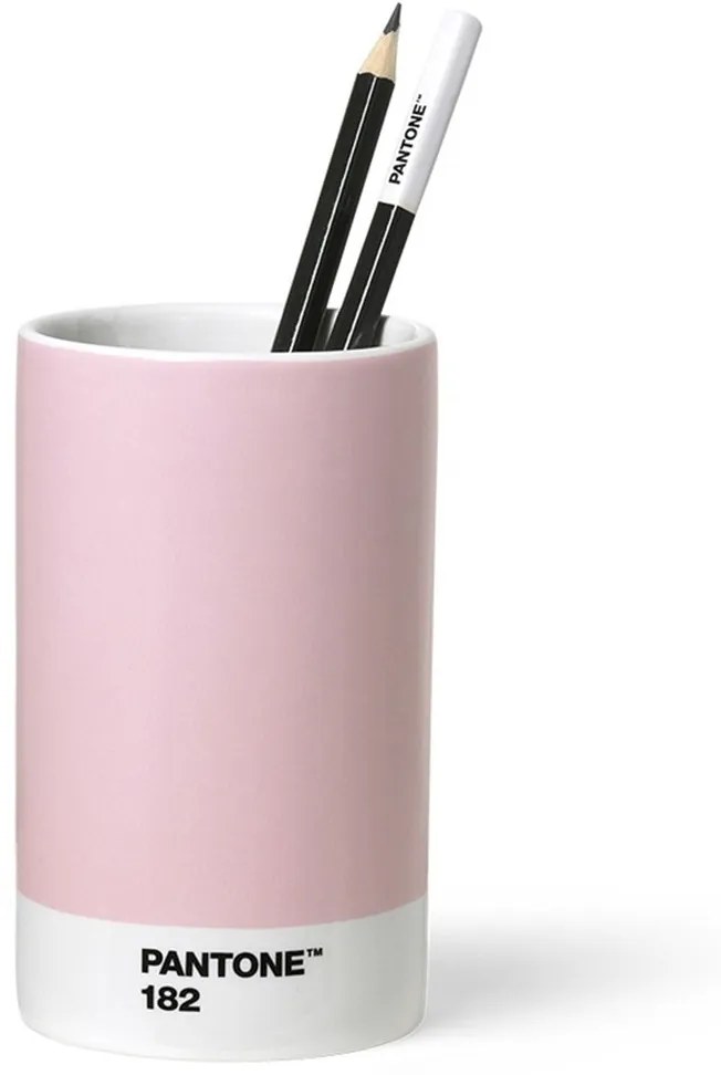 PANTONE Porcelánový stojan na ceruzky — Light Pink 182 Ø 7 × 11,5 cm