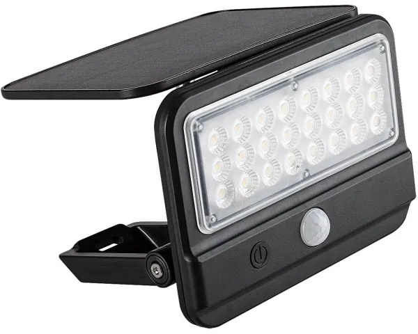 Rabalux 77040 - LED solárne nástenné svietidlo FLAXTON LED/7W/3,7V IP54 čierne