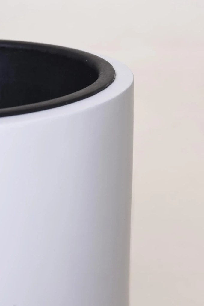 Kvetináč SOLERIO, výška 80 cm, sklolaminát, biely