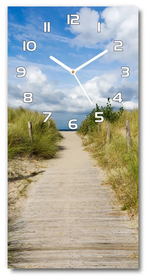 Nástenné hodiny tiché Chodník na pláž pl_zsp_30x60_f_123471354