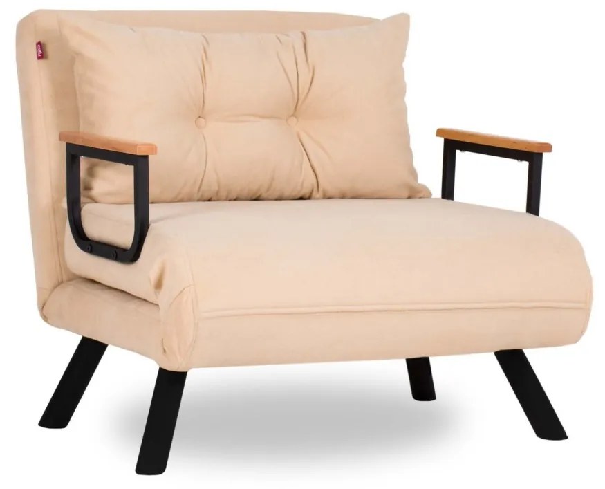 Rozkladacie kreslo Sando 60 cm krémové