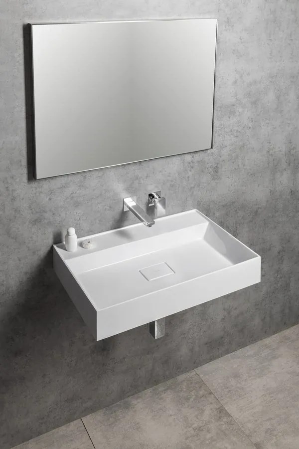 Sapho Sapho, GODIVA umývadlo 96x44cm, liaty mramor, biela, GU096-0